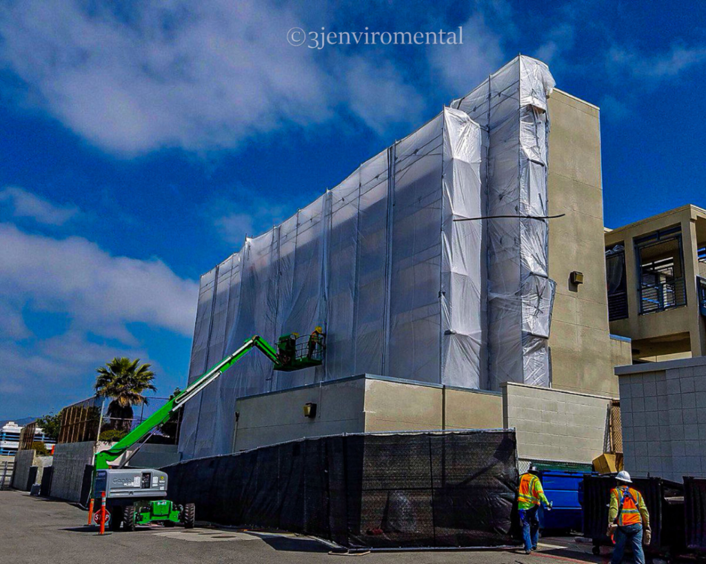 Certified lead inspector performing a detailed lead-based coating assessment in Los Angeles, California.